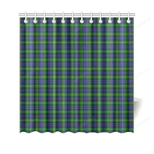 Gordon Modern Tartan Plaid Shower Curtain