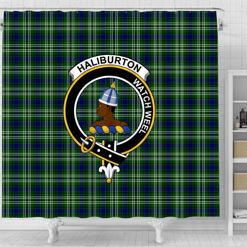 Haliburton Tartan Crest Shower Curtain