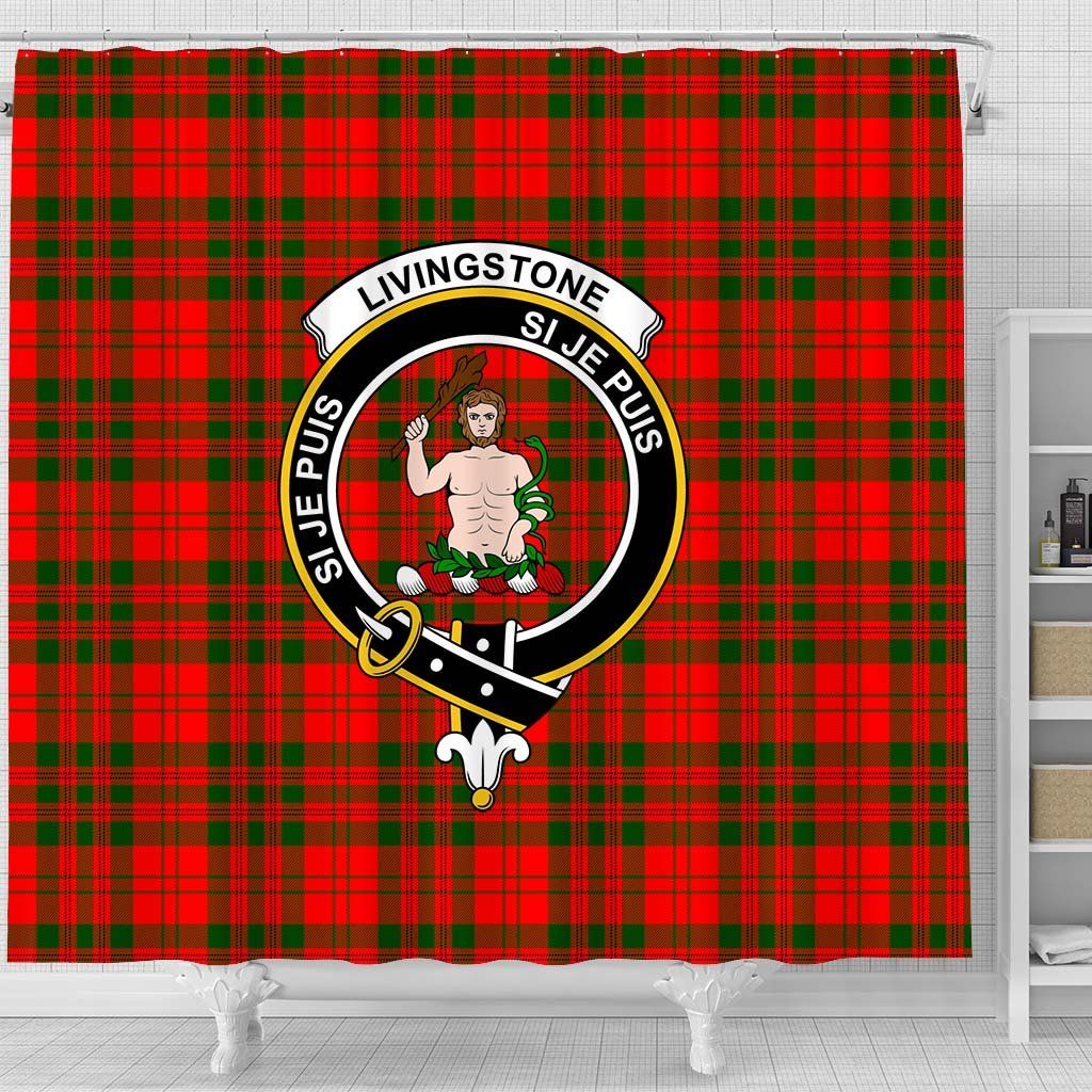 Livingstone Tartan Crest Shower Curtain