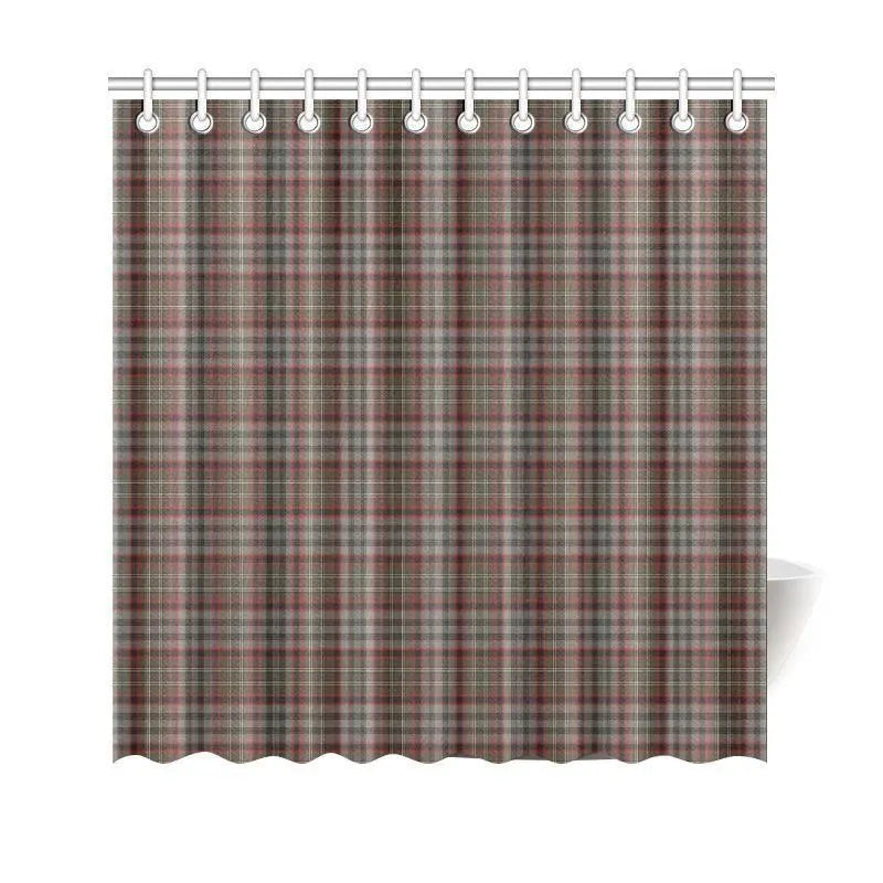 Nicolson Hunting Weathered Tartan Plaid Shower Curtain