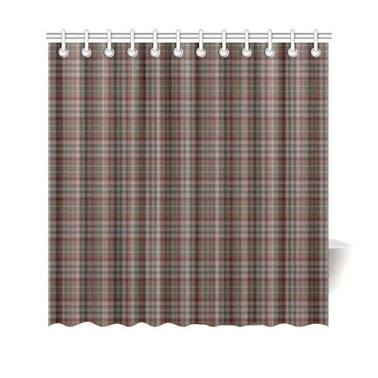 Nicolson Hunting Weathered Tartan Plaid Shower Curtain