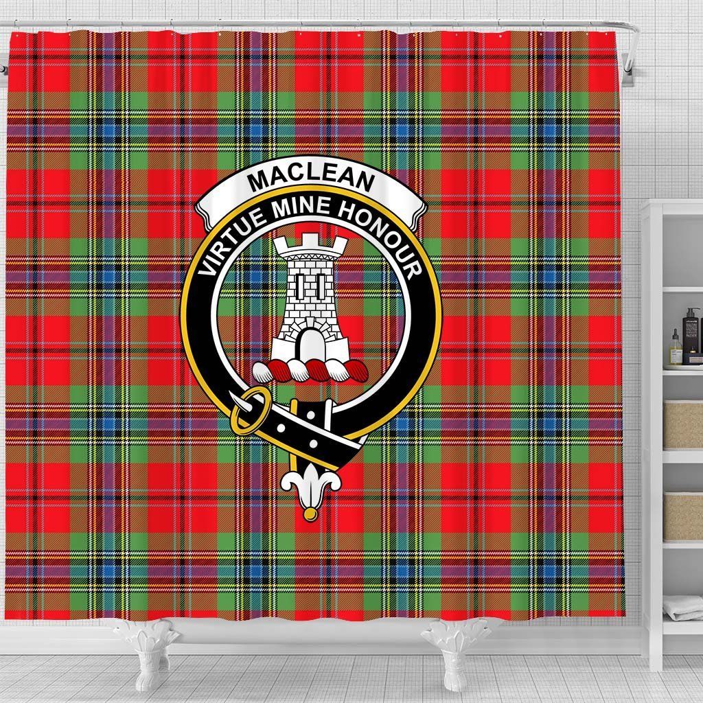 MacLean Tartan Crest Shower Curtain