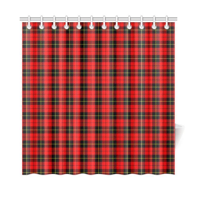 Wallace Hunting, Red Tartan Plaid Shower Curtain