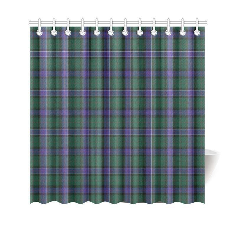 Sinclair Hunting Modern Tartan Plaid Shower Curtain