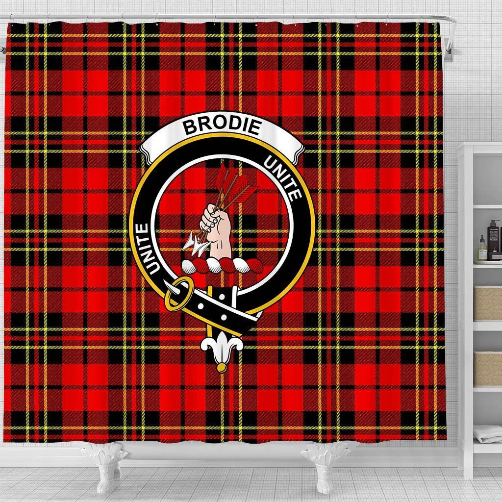 Brodie Tartan Crest Shower Curtain