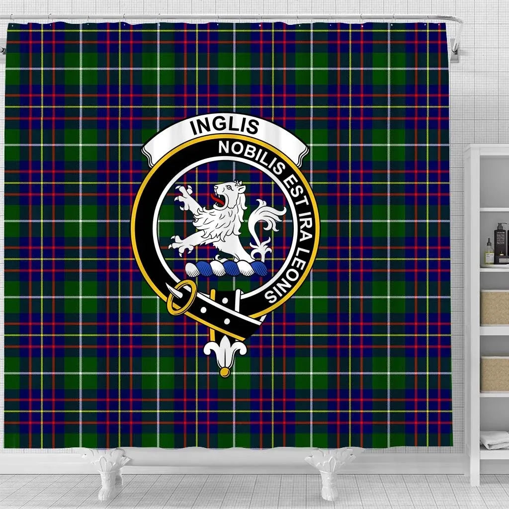 Inglis Tartan Crest Shower Curtain