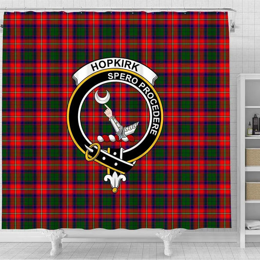 Hopkirk Tartan Crest Shower Curtain