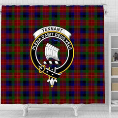 Tennant Tartan Crest Shower Curtain