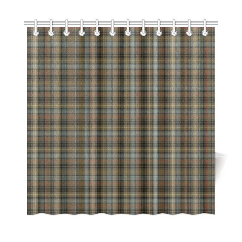 Stewart Hunting Weathered Tartan Plaid Shower Curtain