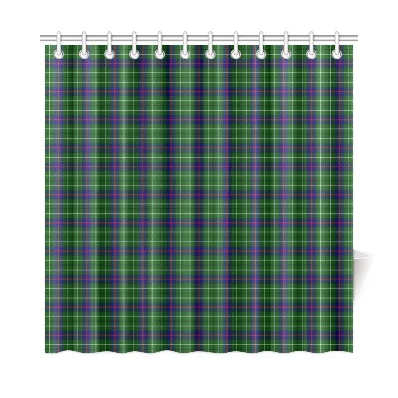 Duncan Modern Tartan Plaid Shower Curtain