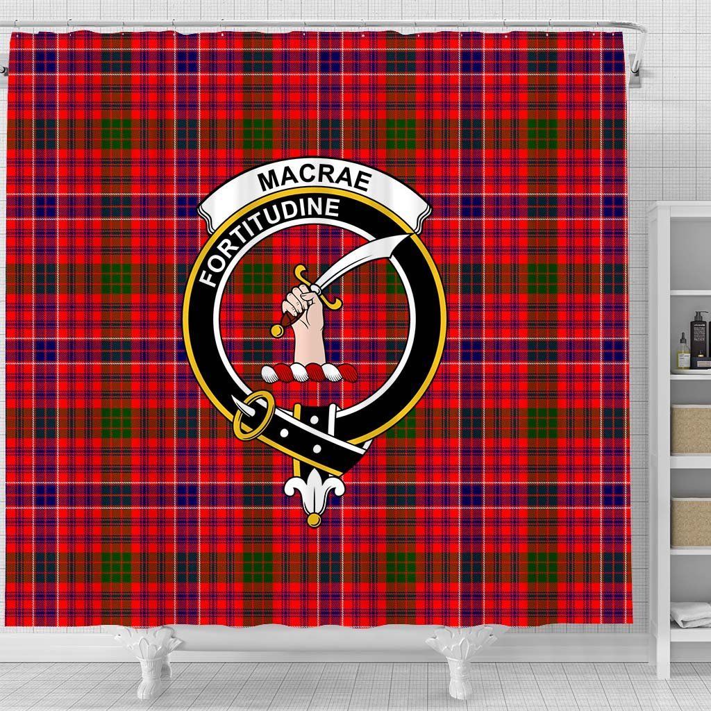MacRae Tartan Crest Shower Curtain