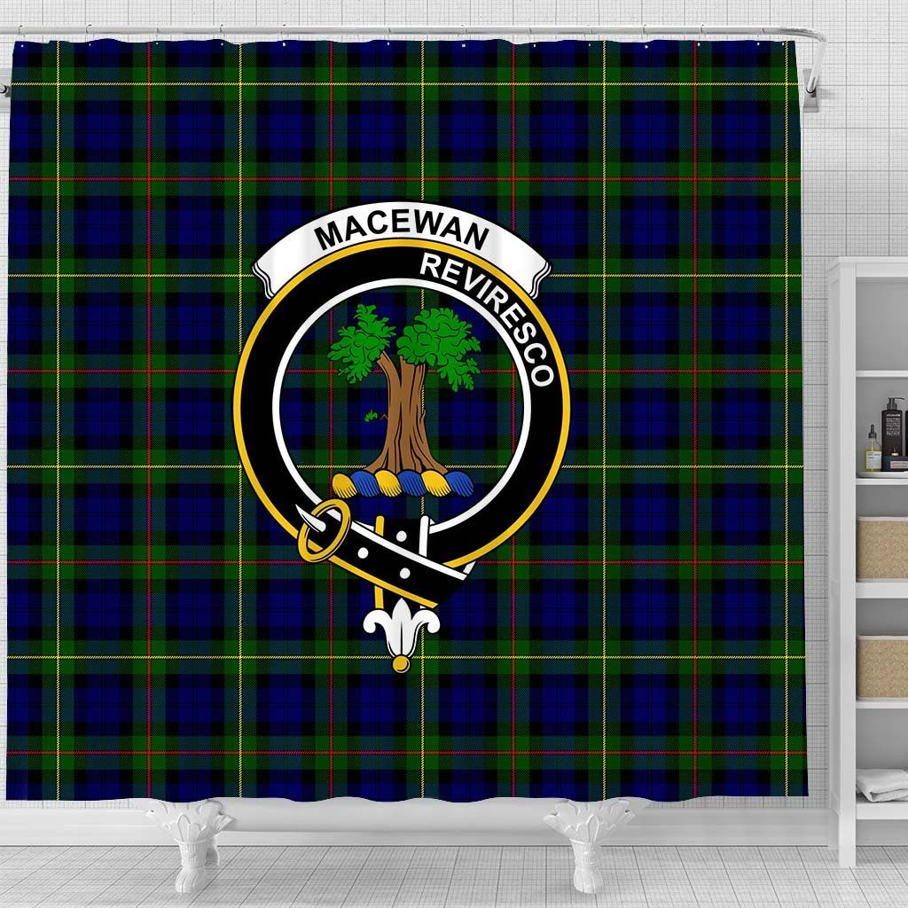 MacEwen Tartan Crest Shower Curtain