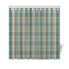 Balfour Blue Tartan Plaid Shower Curtain