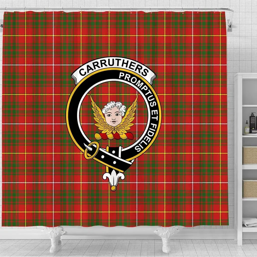 Carruthers Tartan Crest Shower Curtain