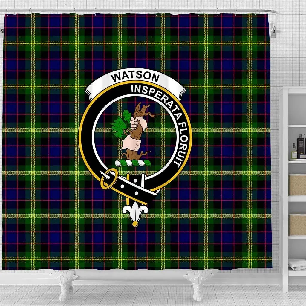 Watson Tartan Crest Shower Curtain