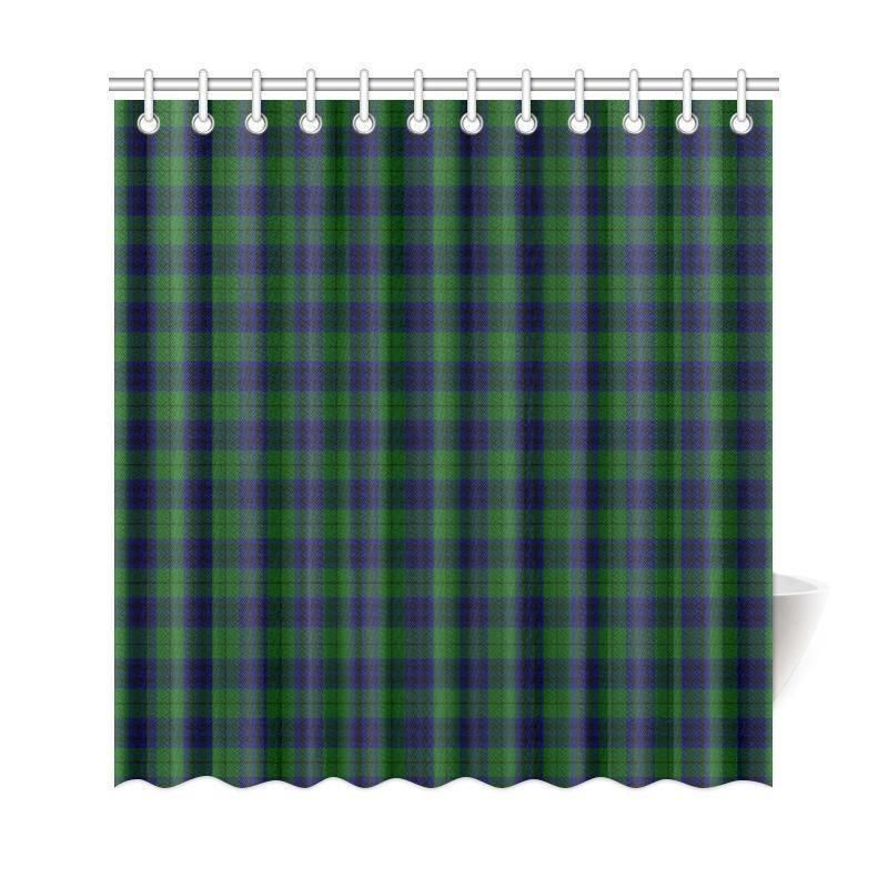 Keith Modern Tartan Plaid Shower Curtain