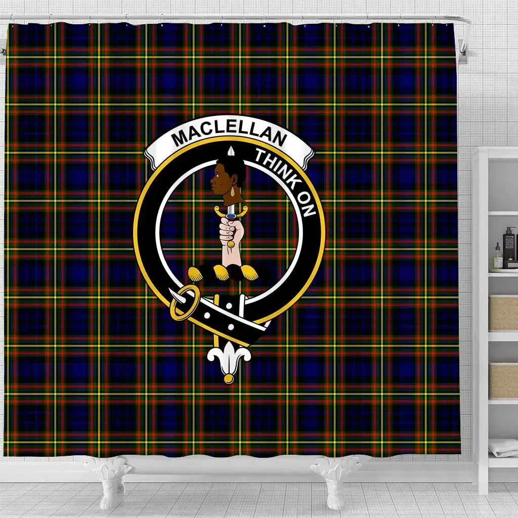 MacLellan Tartan Crest Shower Curtain