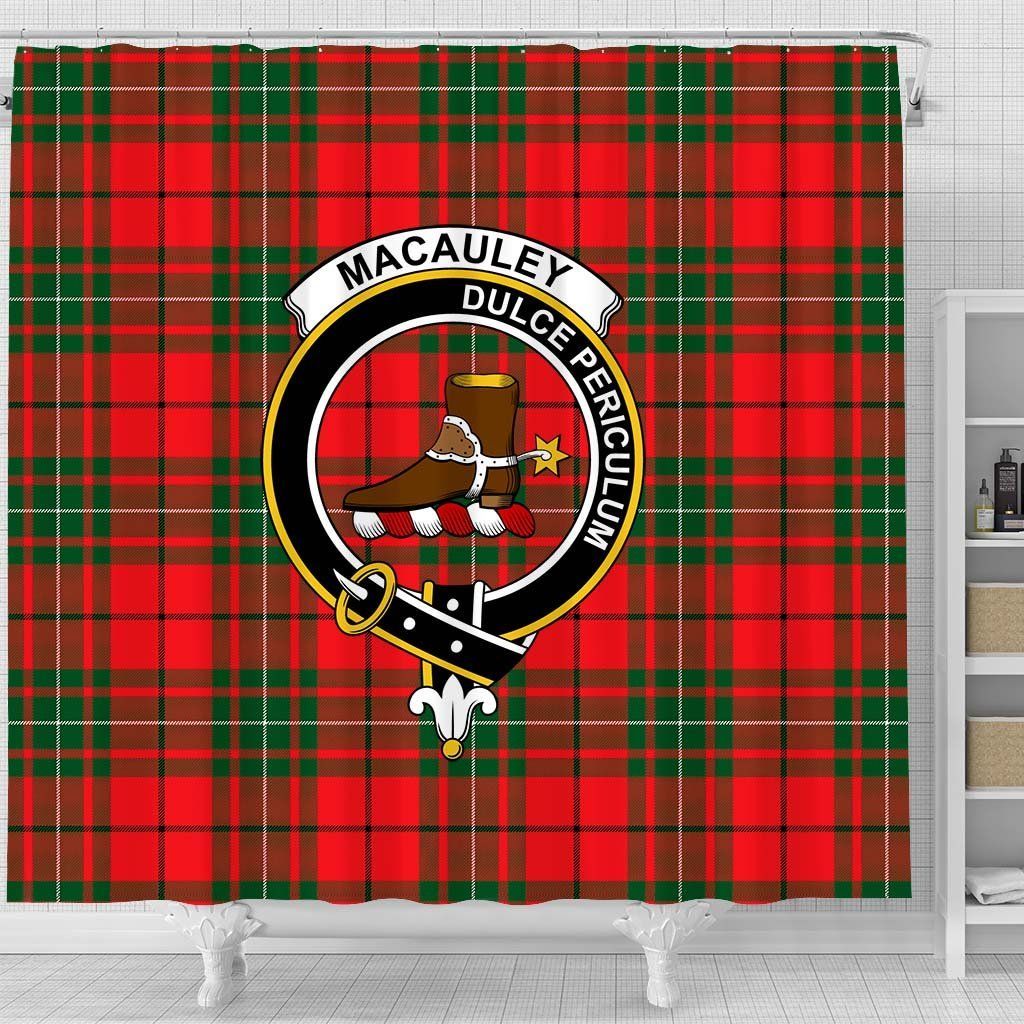 MacAulay Tartan Crest Shower Curtain