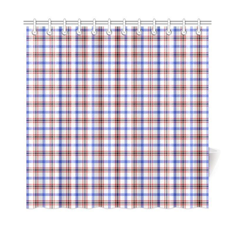 Boswell Modern Tartan Plaid Shower Curtain