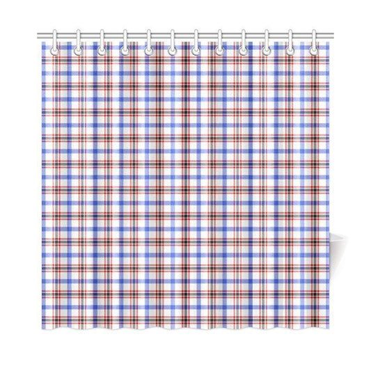 Boswell Modern Tartan Plaid Shower Curtain