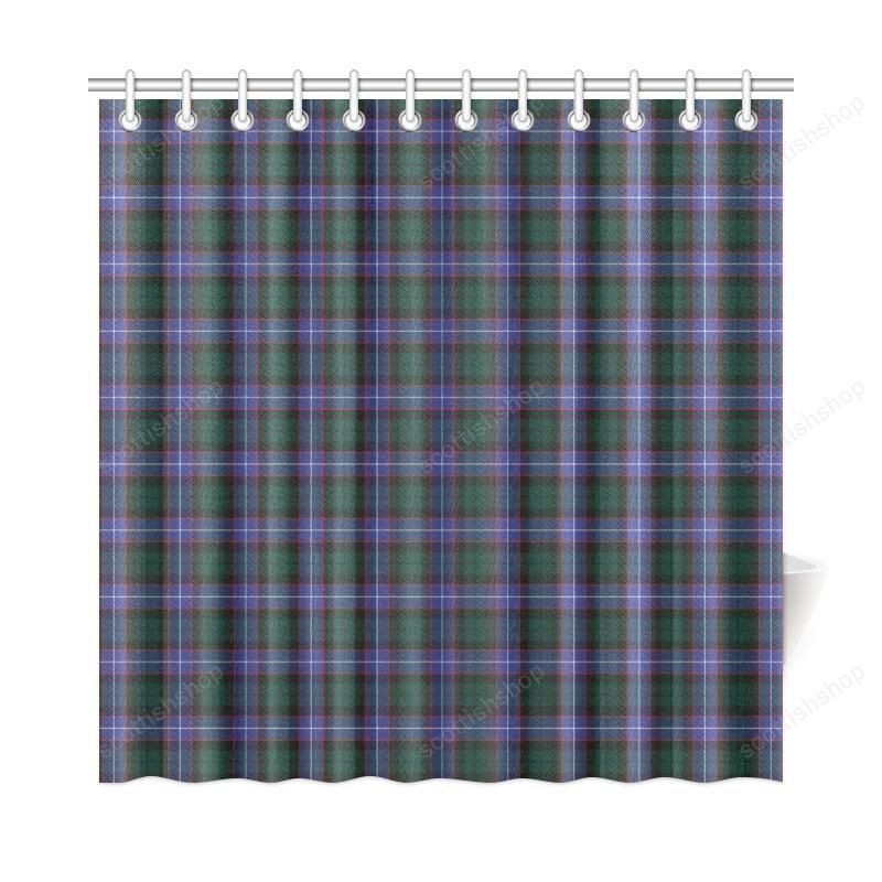 Guthrie Modern Tartan Plaid Shower Curtain