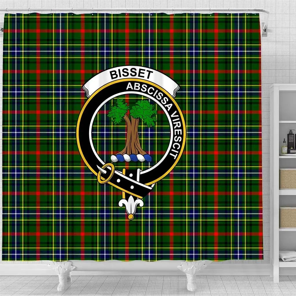 Bisset Tartan Crest Shower Curtain