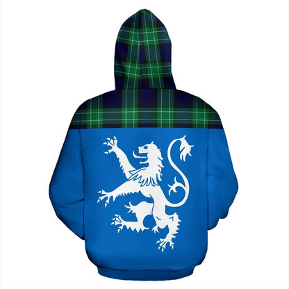 Abercrombie Tartan Hoodie Scotland Lion Style