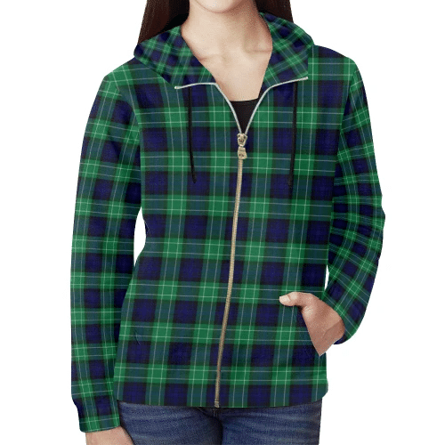 Abercrombie Tartan Zipped Hoodie