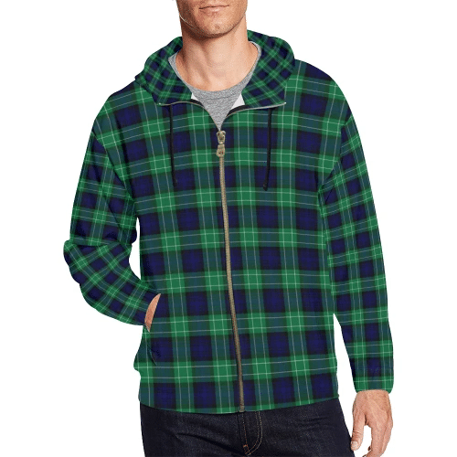 Abercrombie Tartan Zipped Hoodie
