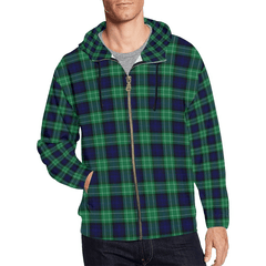 Abercrombie Tartan Zipped Hoodie