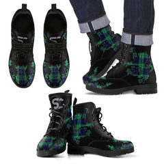 Abercrombie Tartan Leather Boots Lion And Thistle Style