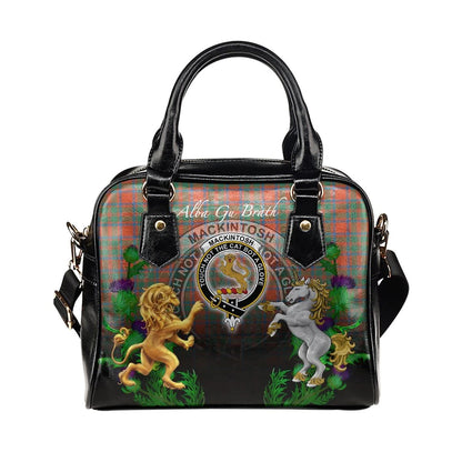 MacKintosh Ancient Tartan Shoulder Handbag Lion Unicorn Thistle Style