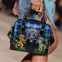 McKerrell Tartan Shoulder Handbag Lion Unicorn Thistle Style