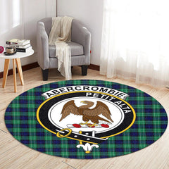 Abercrombie Tartan Round Rug Crest Style