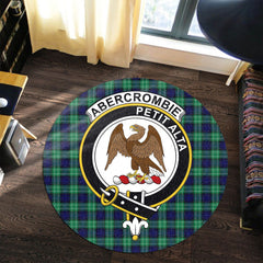 Abercrombie Tartan Round Rug Crest Style