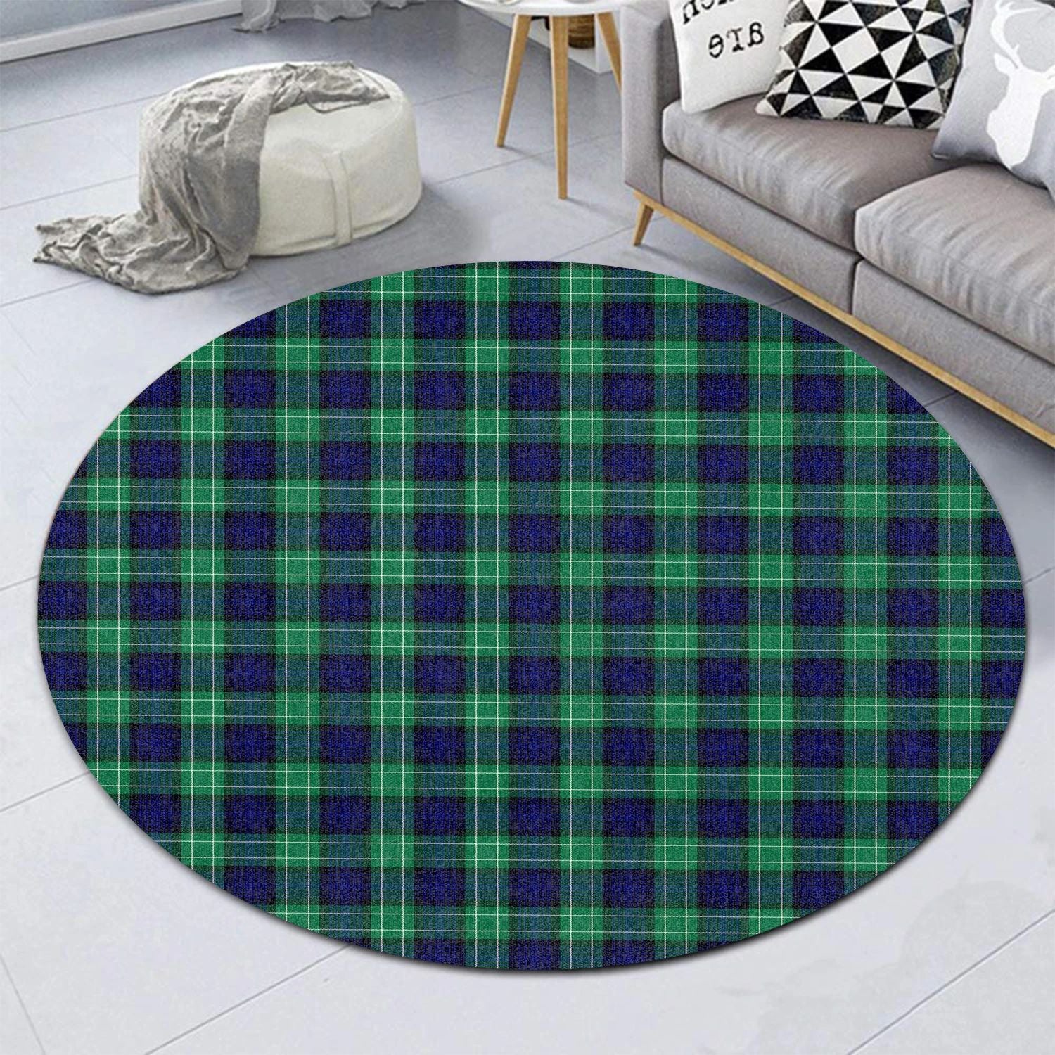 Abercrombie Tartan Round Rug Style