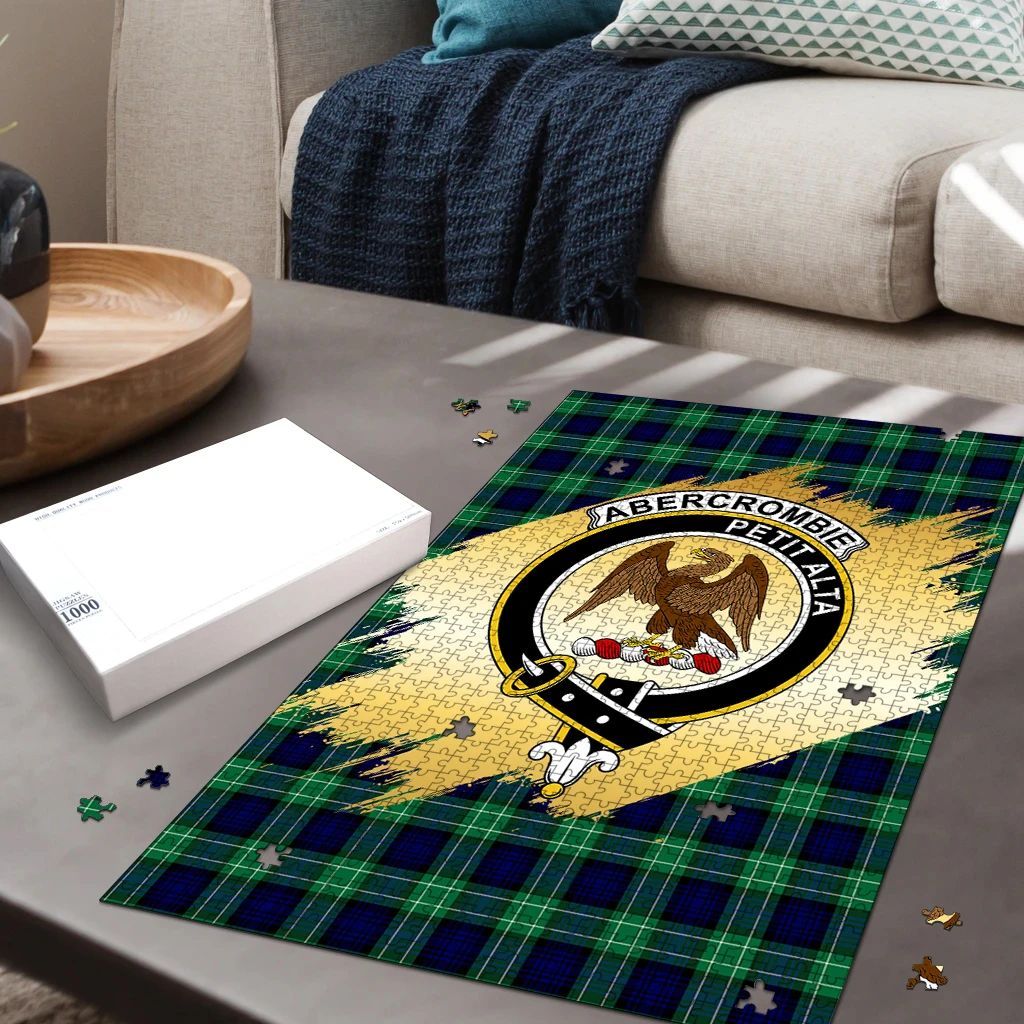 Abercrombie Tartan Puzzle Gold Style