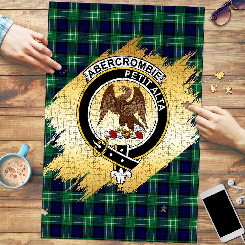 Abercrombie Tartan Puzzle Gold Style