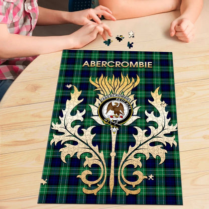 Abercrombie Tartan Puzzle Thistle Scotland Style