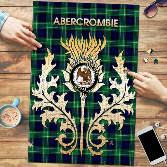 Abercrombie Tartan Puzzle Thistle Scotland Style