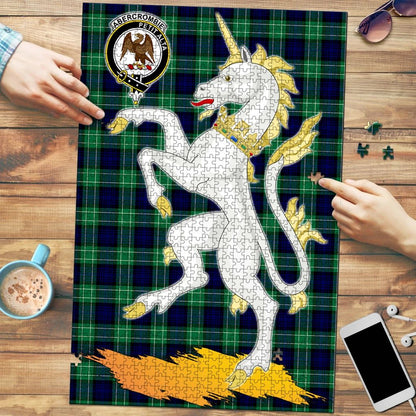 Abercrombie Tartan Puzzle Unicorn Scotland Style