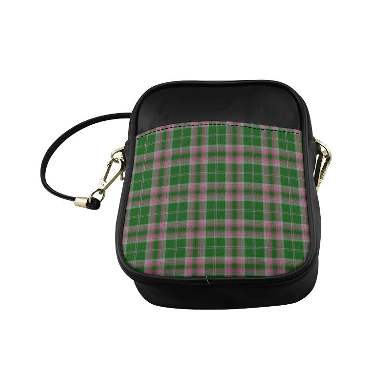 Gray Hunting Tartan Plaid Sling Bag