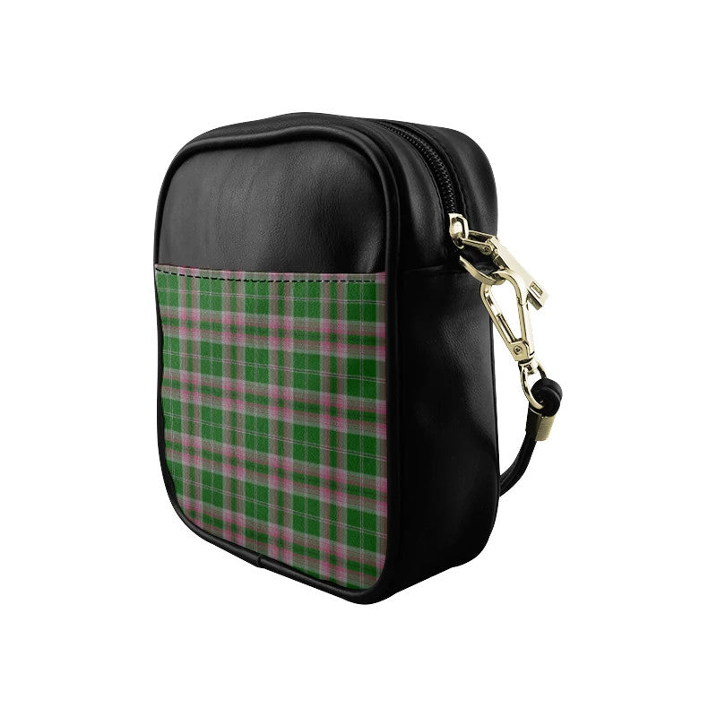 Gray Hunting Tartan Plaid Sling Bag