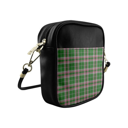 Gray Hunting Tartan Plaid Sling Bag