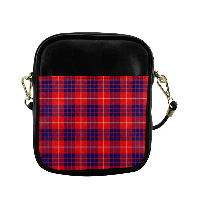 Hamilton Modern Tartan Plaid Sling Bag