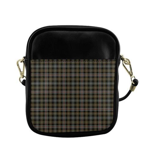 MacKenzie Weathered Tartan Plaid Sling Bag