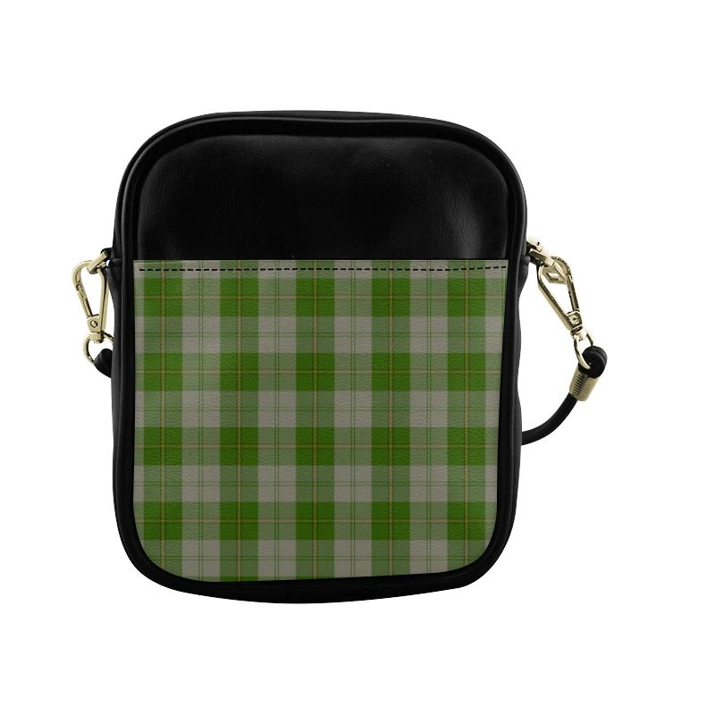 Cunningham Dress Green Dancers Tartan Plaid Sling Bag