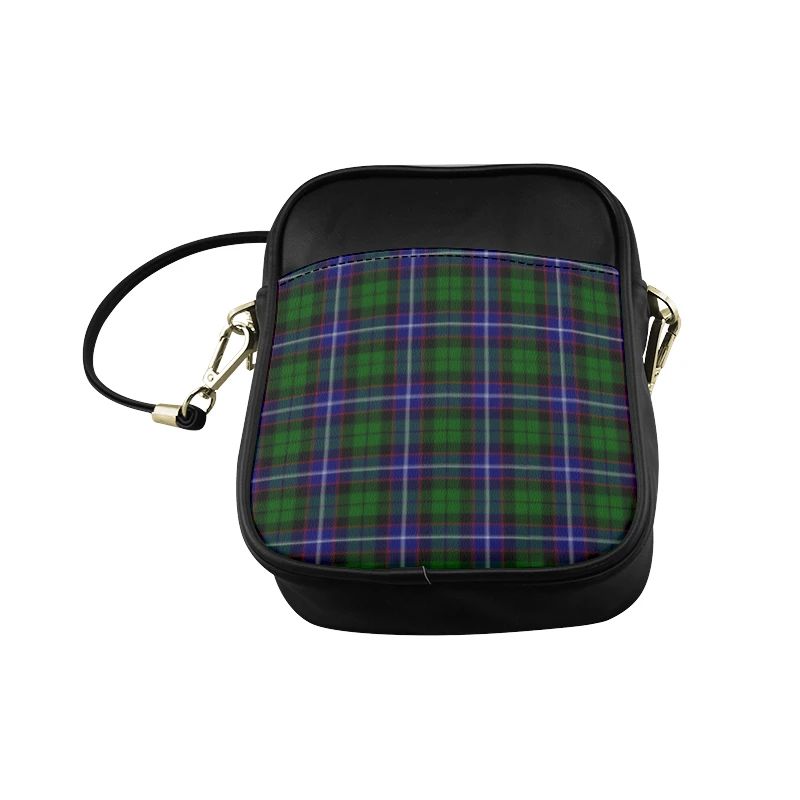 Russell Modern Tartan Plaid Sling Bag