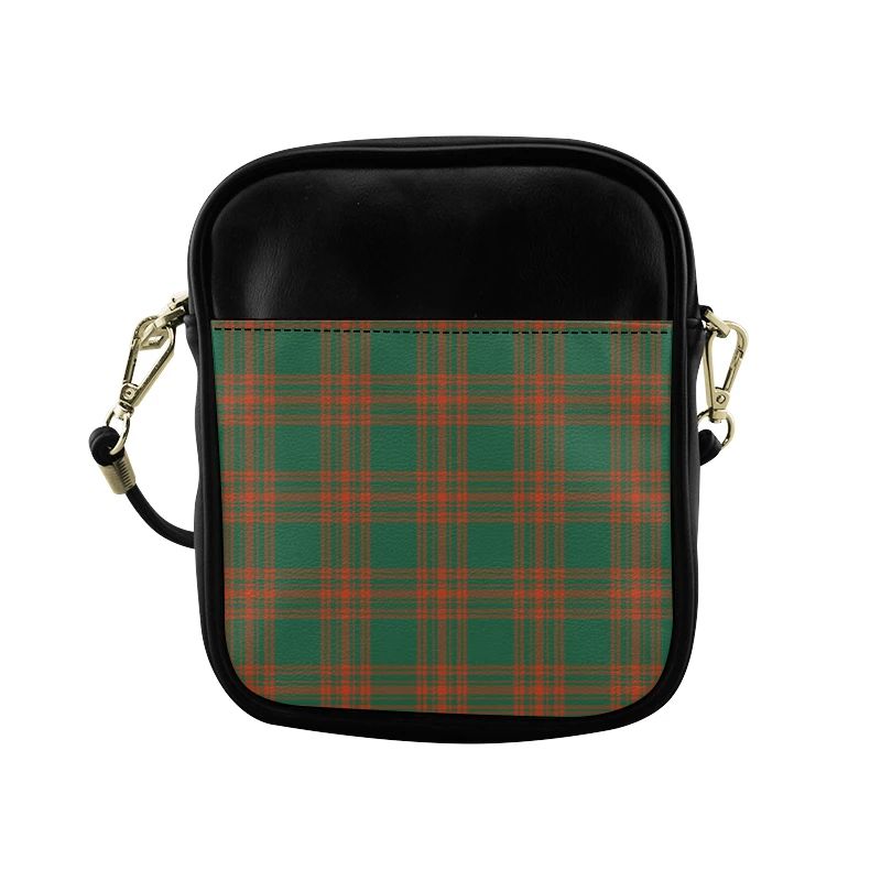 Menzies Green Ancient Tartan Plaid Sling Bag