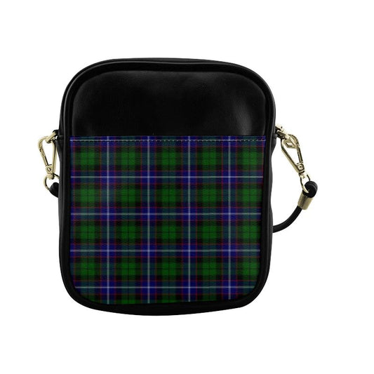 Russell Modern Tartan Plaid Sling Bag